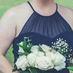 Alfred Angelo Navy Bridesmaid Dress Sz 12